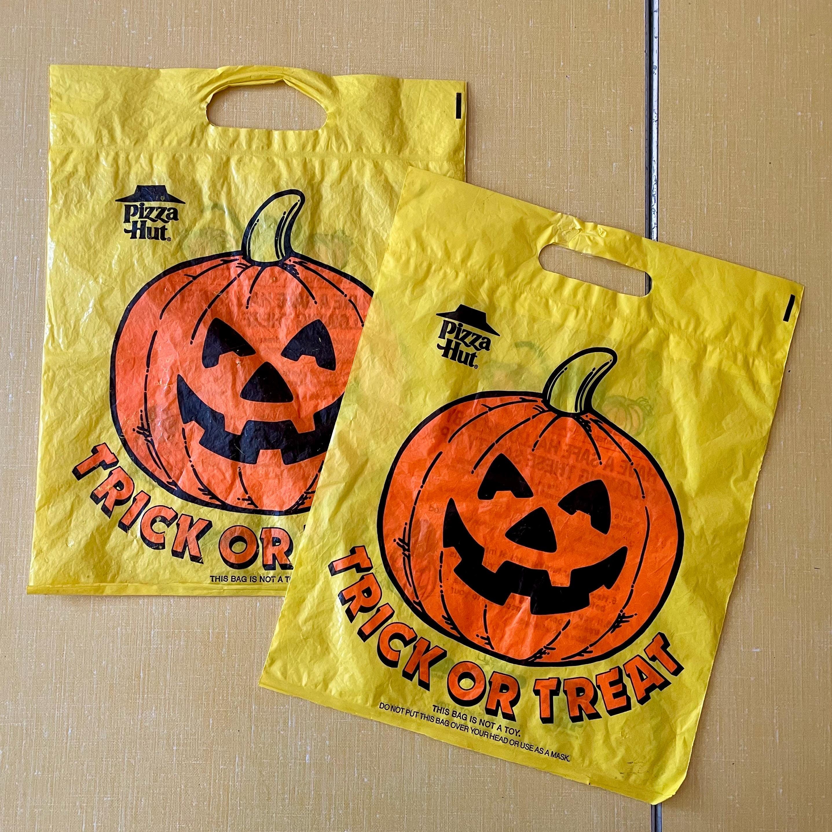 Two Vintage 1988 Trick-or-treat Bag From Pizza Hut - 80s