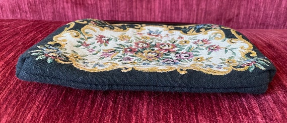 Vintage Walborg Floral Tapestry Clutch - made in … - image 5