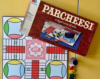 Vintage 1989 Parcheesi Game by Milton Bradley - Retro Game Night - 1980s Board Game - Vintage Game Room - 2 to 4 Players - Complete Game