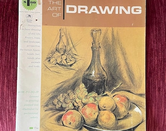 Vintage 1966 “The Art of Drawing” - Oversize A Grumbacher Library Book How-To Draw Book - Animal Drawing, Still Life, Landscape, Head, Hands