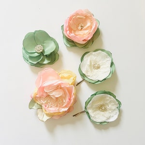Mint and Pink Flower Box  | Green and Pink Wedding | Gift box | Theme Party Supplies -FB01