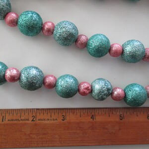 glittery garland on string - lightweight, unbreakable, 12 feet
