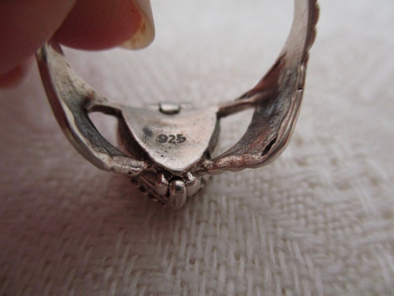 925 Sterling Claddagh Heart Poison Ring Sterling Poison Heart