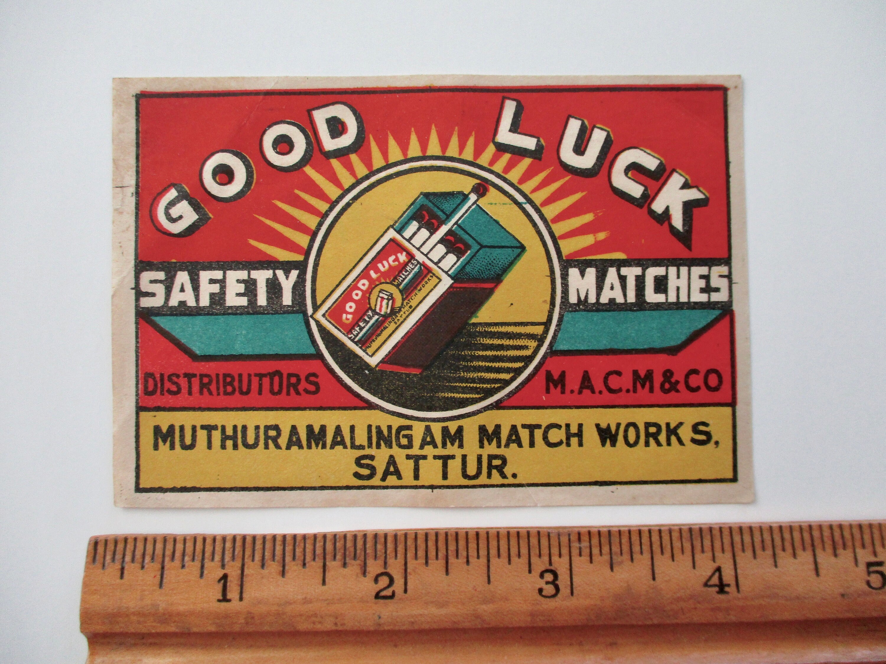 OLD PAPER TWIN KIDS SAFETY MATCHES BOX