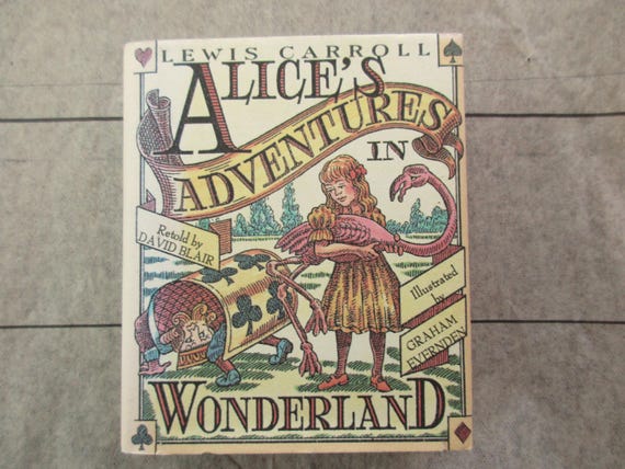 90s Vintage Alice's Adventures in Wonderland - Miniature 90s Vintage Alice's Adventures in Wonderland - Miniature