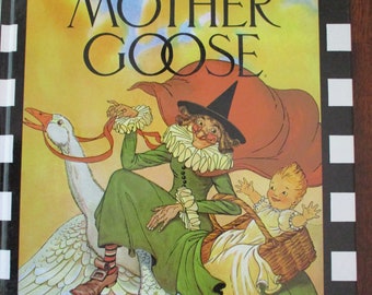 90s the Real Mother Goose Book -vintage Book With Antique