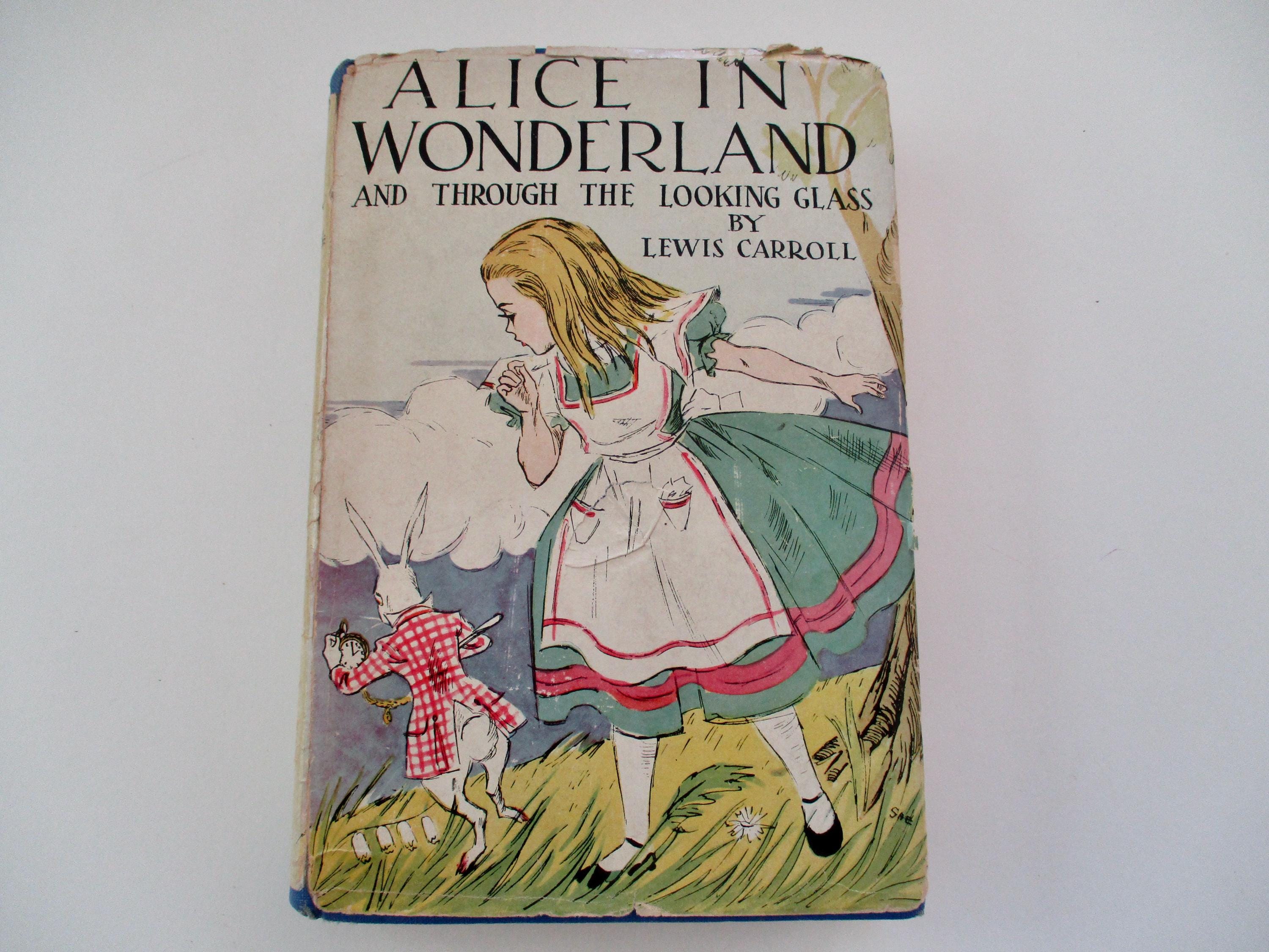 1930s Antique Book-alice in Wonderland AND Through the