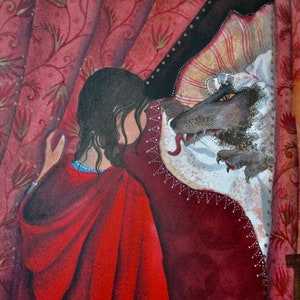 vintage book - Fairytales - Illustrated by Jane Ray, hardcover, Red Riding Hood, Beauty and the Beast, Sleeping Beauty