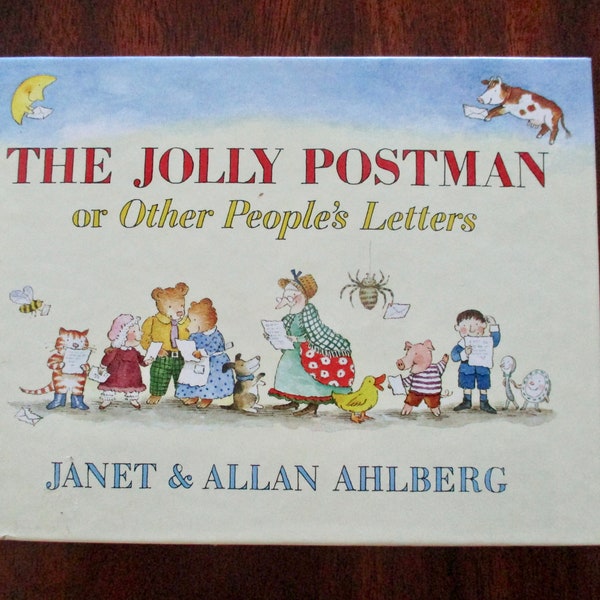 RESERVED --vintage book- The Jolly Postman, Ahlberg, 1986, London, William Heinemann, Ltd.