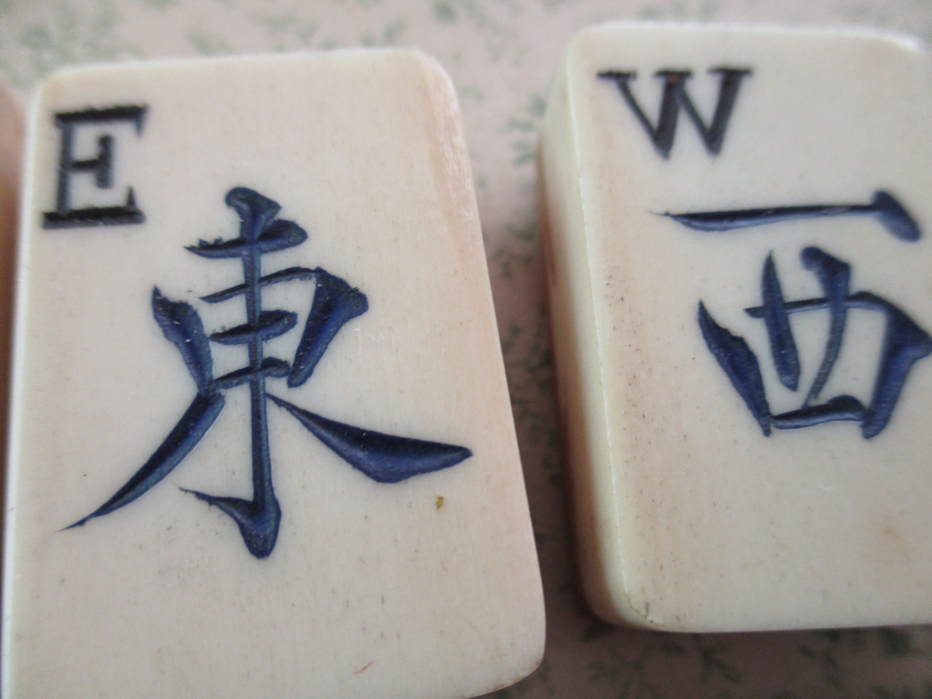 Chinese Mahjong Bone and Bamboo Tiles - Vintage Qilin Kirin Set – Yellow  Mountain Imports