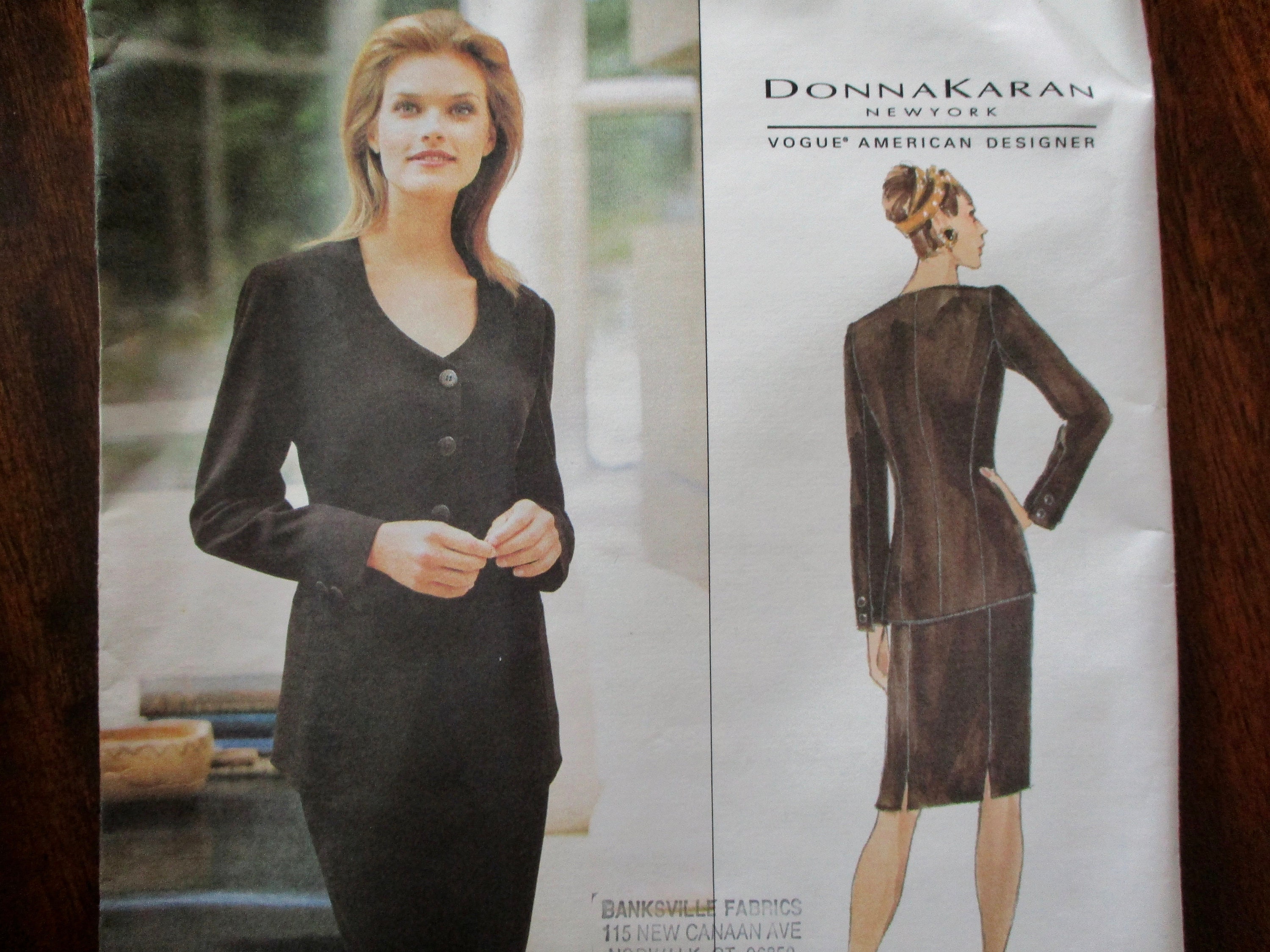 90s Vogue Uncut Pattern 1705 Donna Karan Size 6 8 10 -  Israel