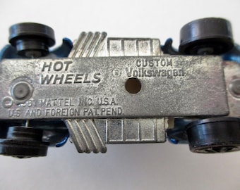 1967 Hot Wheels Custom Volkswagen: Metallic Blue Red Line Diecast