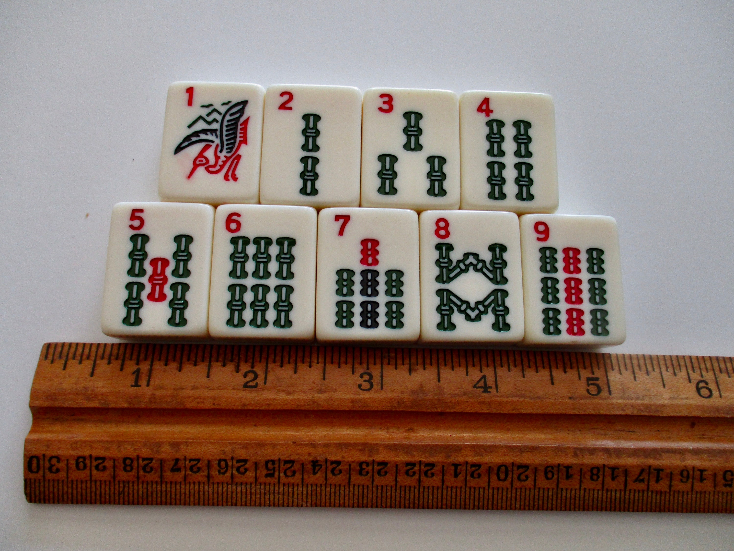 MAH JONG BAMBOOS or BAM Tiles LOT OF 9 2011 PAVILION by TOYS R US Free Ship