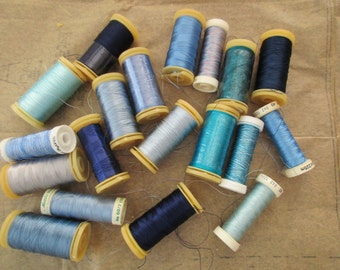 rayon thread - 19 spools, used and new, Sulky, 40 wt, snap