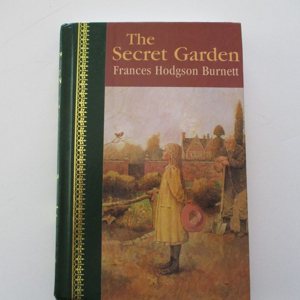 The Secret Garden - 80s hardcover book, Frances Hodgson Burnett, vintage