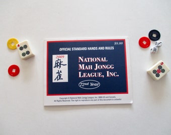 Mah Jongg Card - Standard Hands and Rules, National Mah Jongg League, Inc. 2009, large card