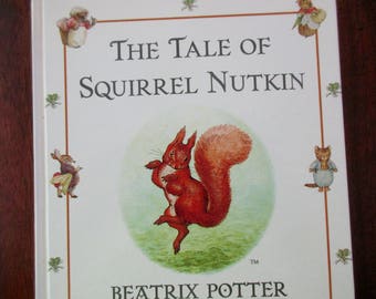 Beatrix Potter book - The Tale of Squirrel Nutkin, watercolors, mint condition