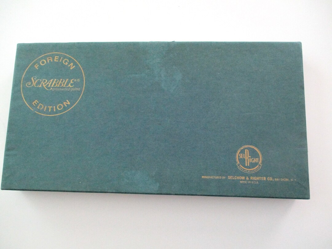 50s Vintage Italian Scrabble Board Game Complete in the Etsy