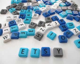 99 Upwords tiles - game, letters, tiles, alphabet, words, assemblage, anagram, plastic