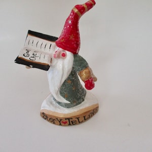 House of Hatten Christmas 1998 Denise Calla decoration - Santa Storytelling, good cheer, vintage