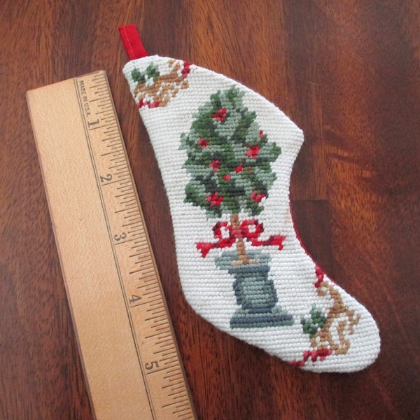 Needlepoint Christmas Stocking Etsy