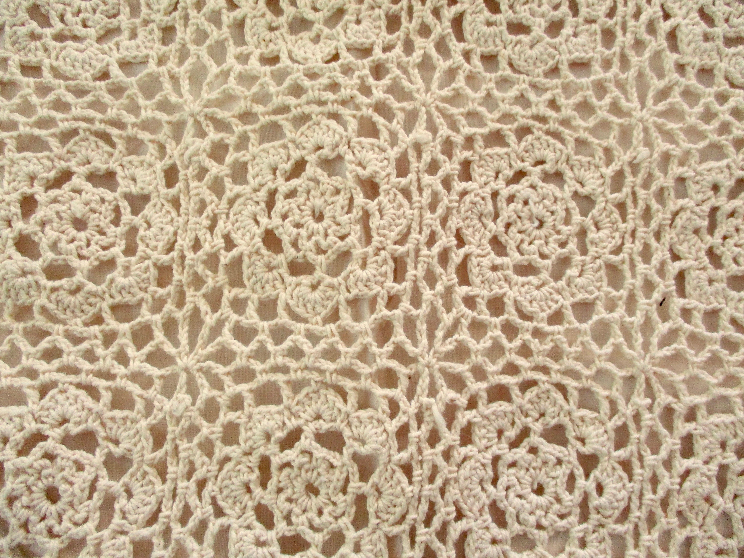 Hand crocheted PILLOW SHAM standard ecru beige cotton | Etsy