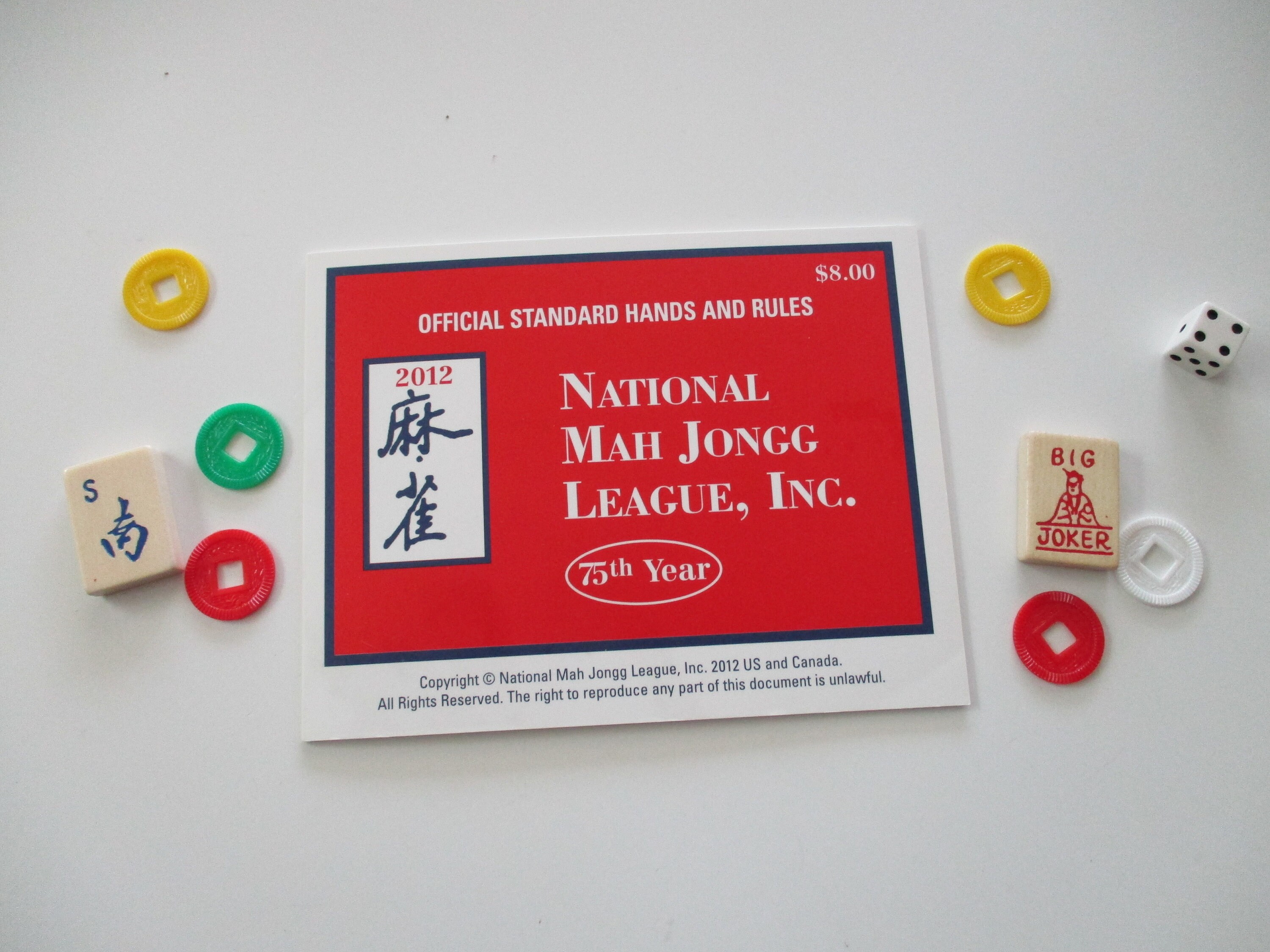 Large Print Mahjong Cards with National Mah Jong Rules - Perfect for  Mahjongg Leagues!