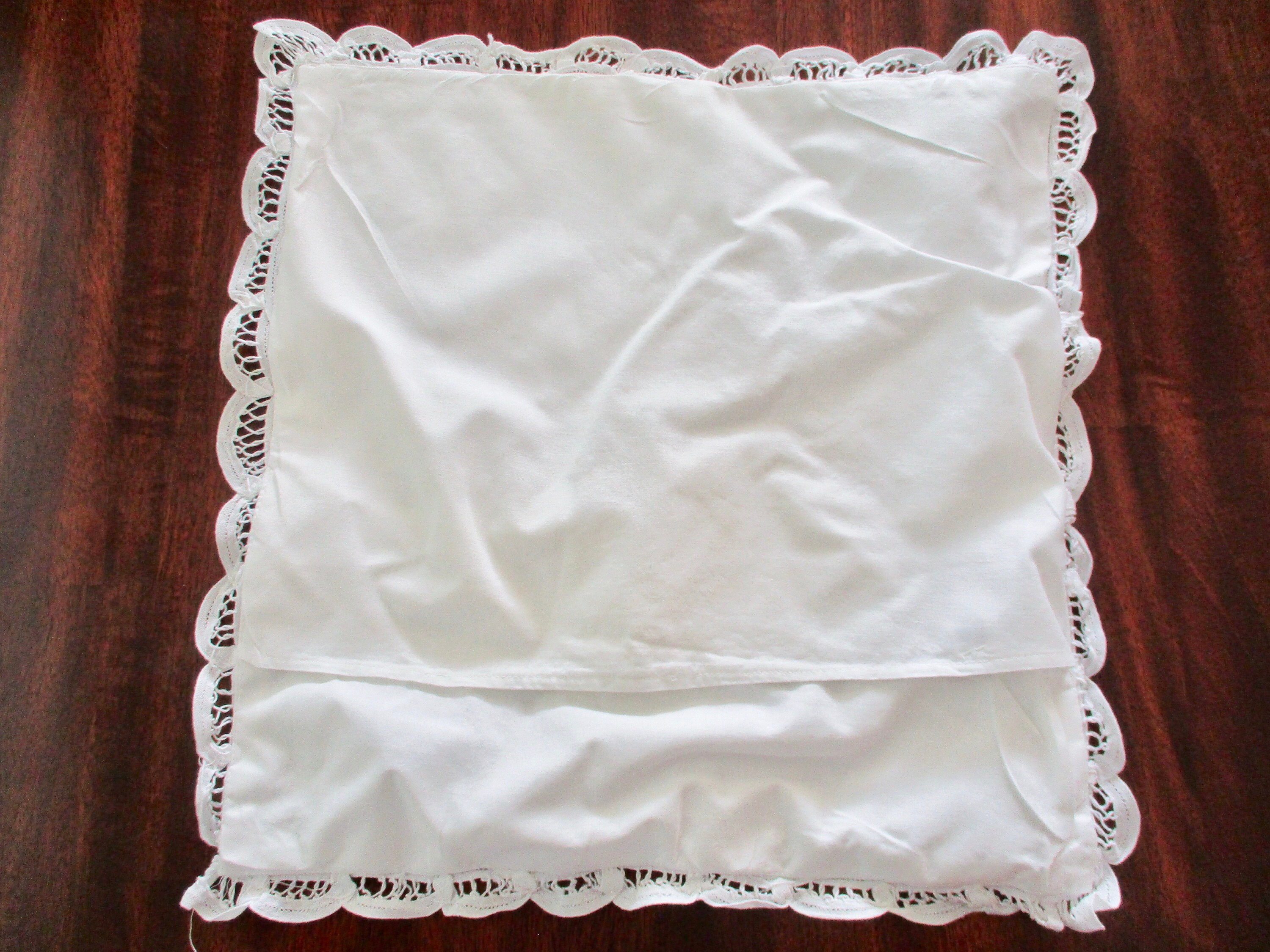 Cubierta almohada vintage cuadrado encaje battenburg | Etsy