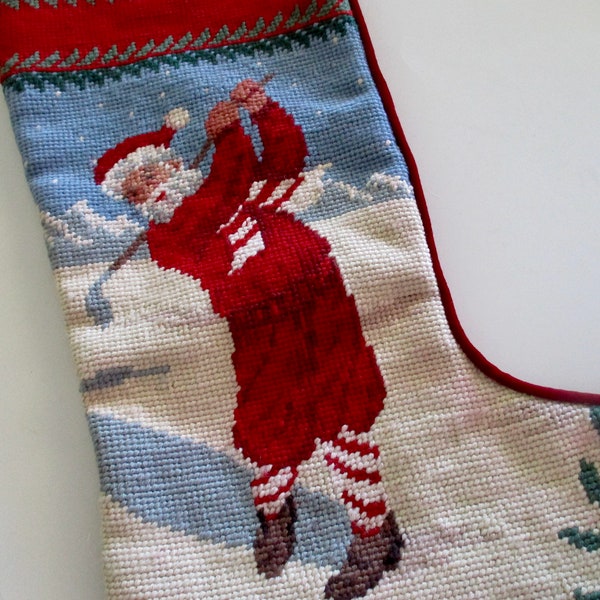 Needlepoint Golf Christmas Stockings - Etsy