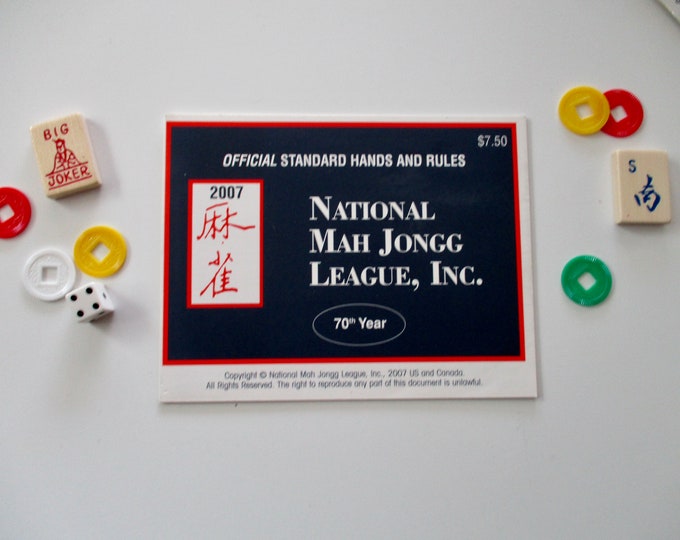 Mah Jongg Card Standard Hands and Rules, National Mah Jongg League, Inc
