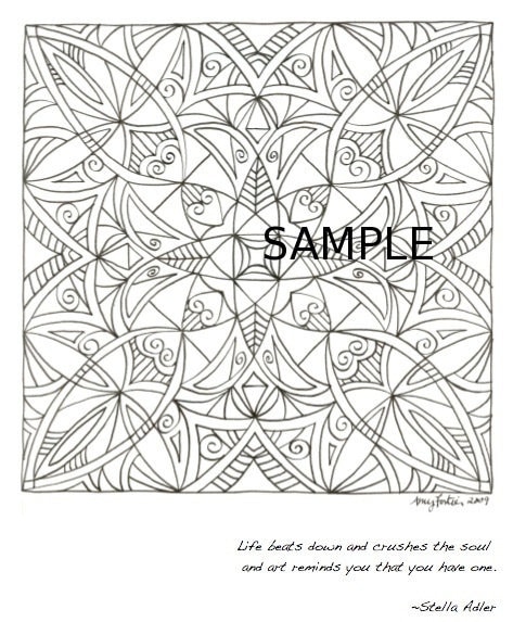 Coloring Pages 1 PDF Mandala Designs 15 Printable PDF - Etsy
