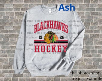 Chicago Hockey T-Shirt, Chicago Hockey Sweatshirt, Chicago Hockey Crewneck, Chicago B Hockey Gift, Chicago B Hockey shirt, Hockey gift 3