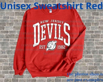 New Jersey Hockey T-Shirt, New Jersey Hockey Sweatshirt, New Jersey Hockey Crewneck, New Jersey Hockey Gift, New Jersey Hockey Shirt #5