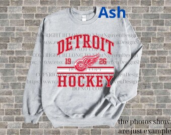 Detroit Hockey T-Shirt, Detroit Hockey Sweatshirt, Detroit Hockey Crewneck, Detroit Hockey Gift, Detroit Hockey shirt, Detroit shirt 3