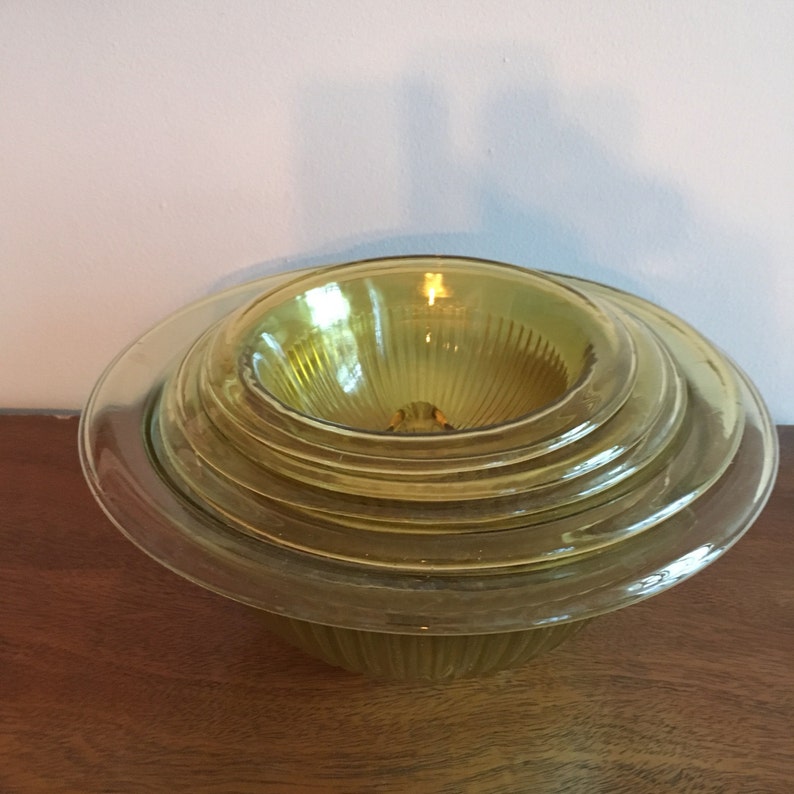 hazel atlas pillar optic ribbed mixing bowl set