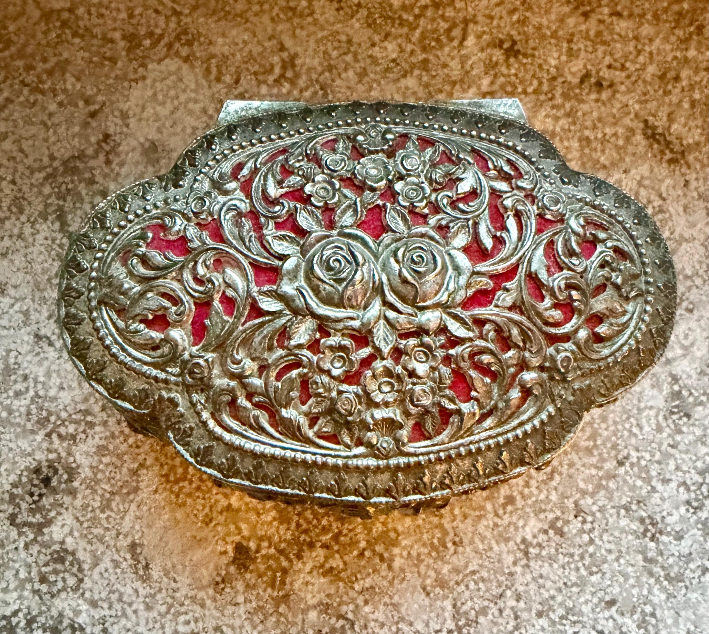 Antique Silver Box Made in Japan - Etsy