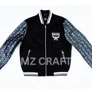 Nike Leather Jacket - Etsy Nike Leather Jacket - Etsy