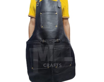 Leather Apron For Men – Heavy-Duty Protection for Workshop, Kitchen, or Studio