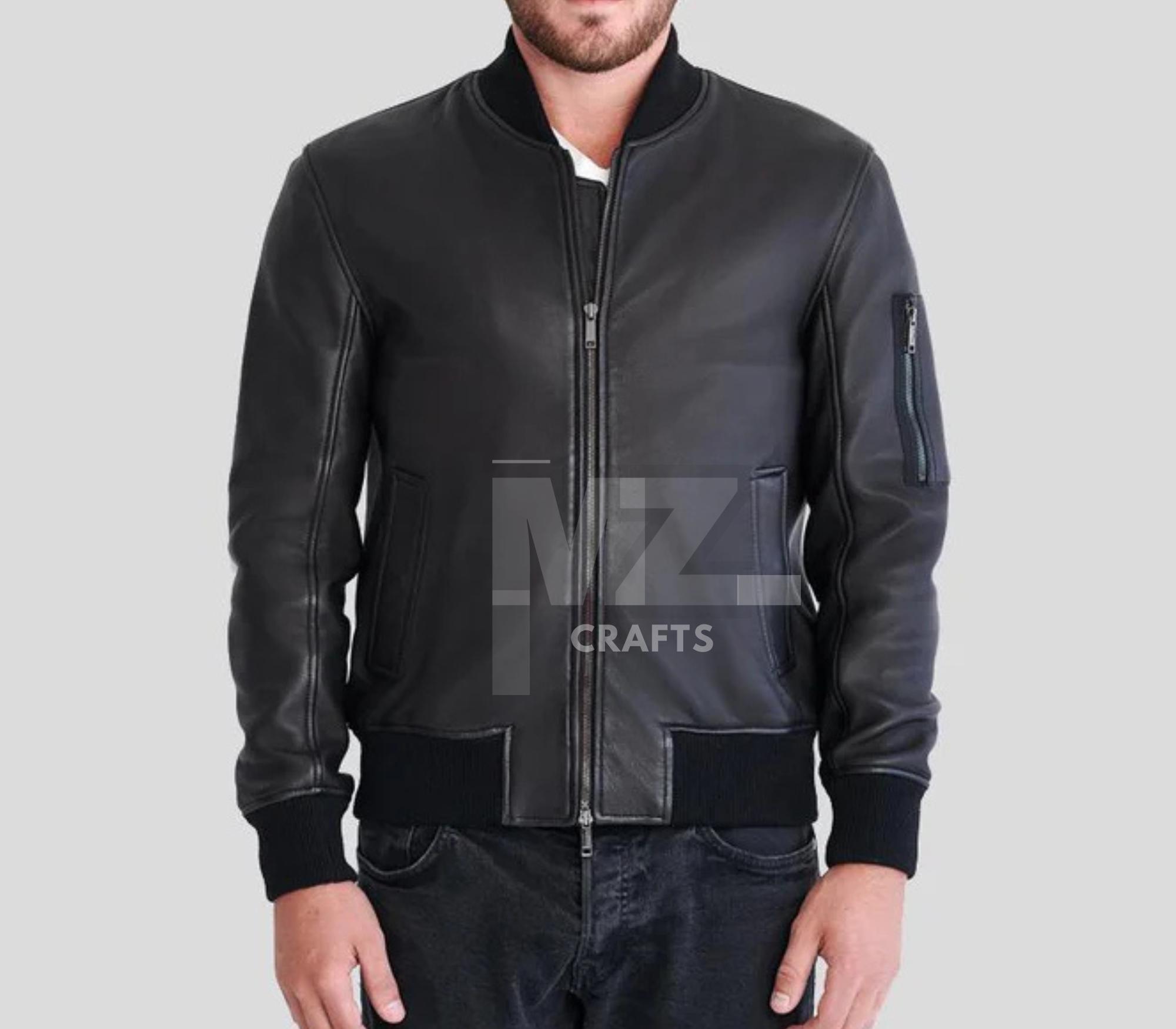 Fake Leather Leather Coat Leather Rexine Jacket Men Clark Black