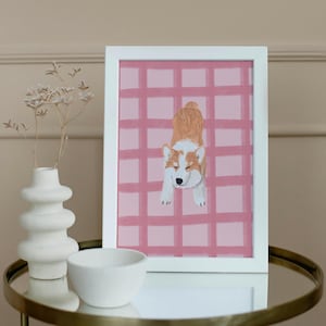 Dog Portrait Personalized Pet Art Custom Pet Loss Gift Badly Drawn Dog Illustration Doodle Style Illustration Mom's Day Gift Dog Lovers