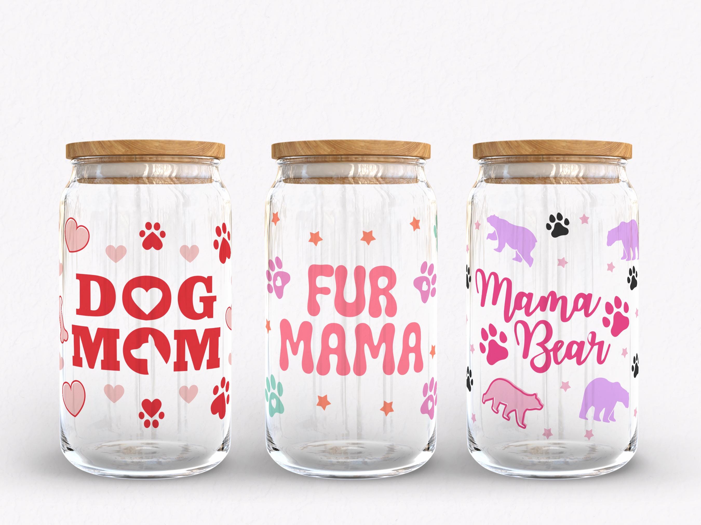 Mama Glass Can Svg Bundle, Mothers Day Glass Bundle, Libbey Glass Wrap ...