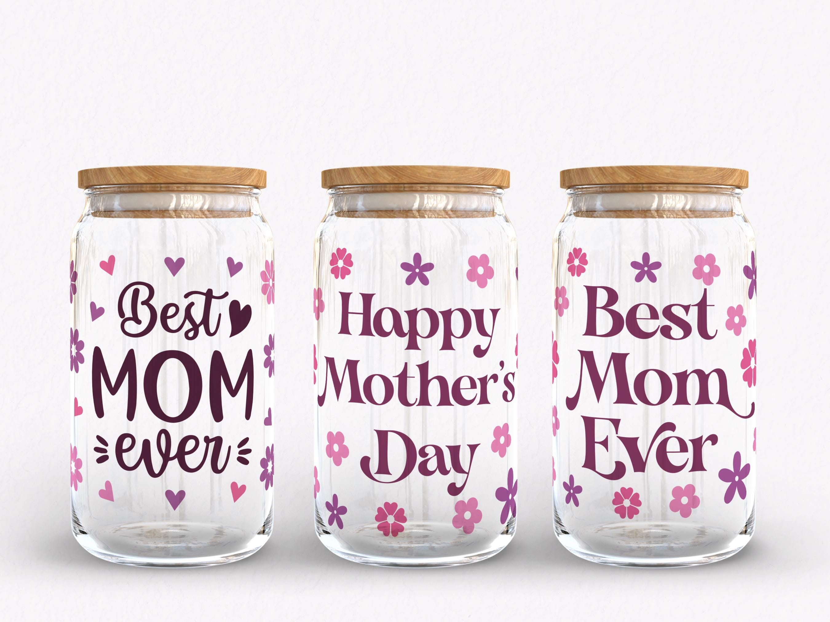 Mama Glass Can Svg Bundle, Mothers Day Glass Bundle, Libbey Glass Wrap ...