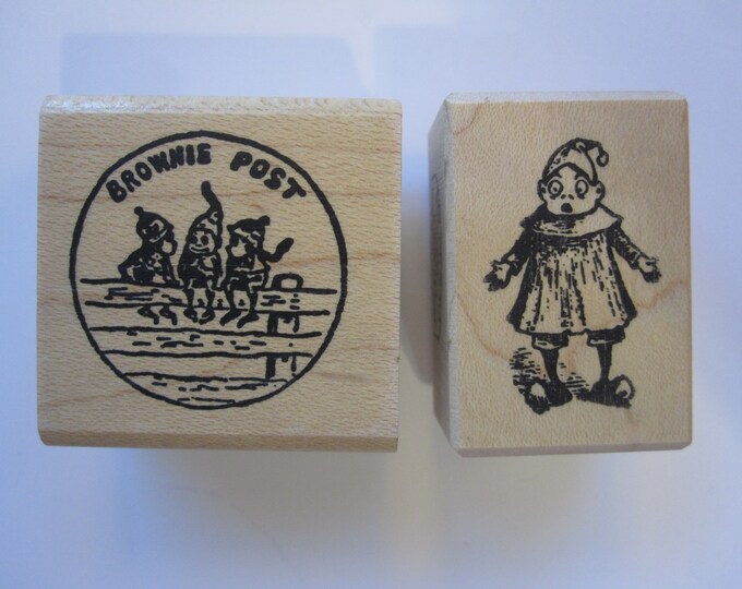 Vintage Rubber Stamp YOUR CHOICE Brownie Stamp Imps, Pixies, Brownies