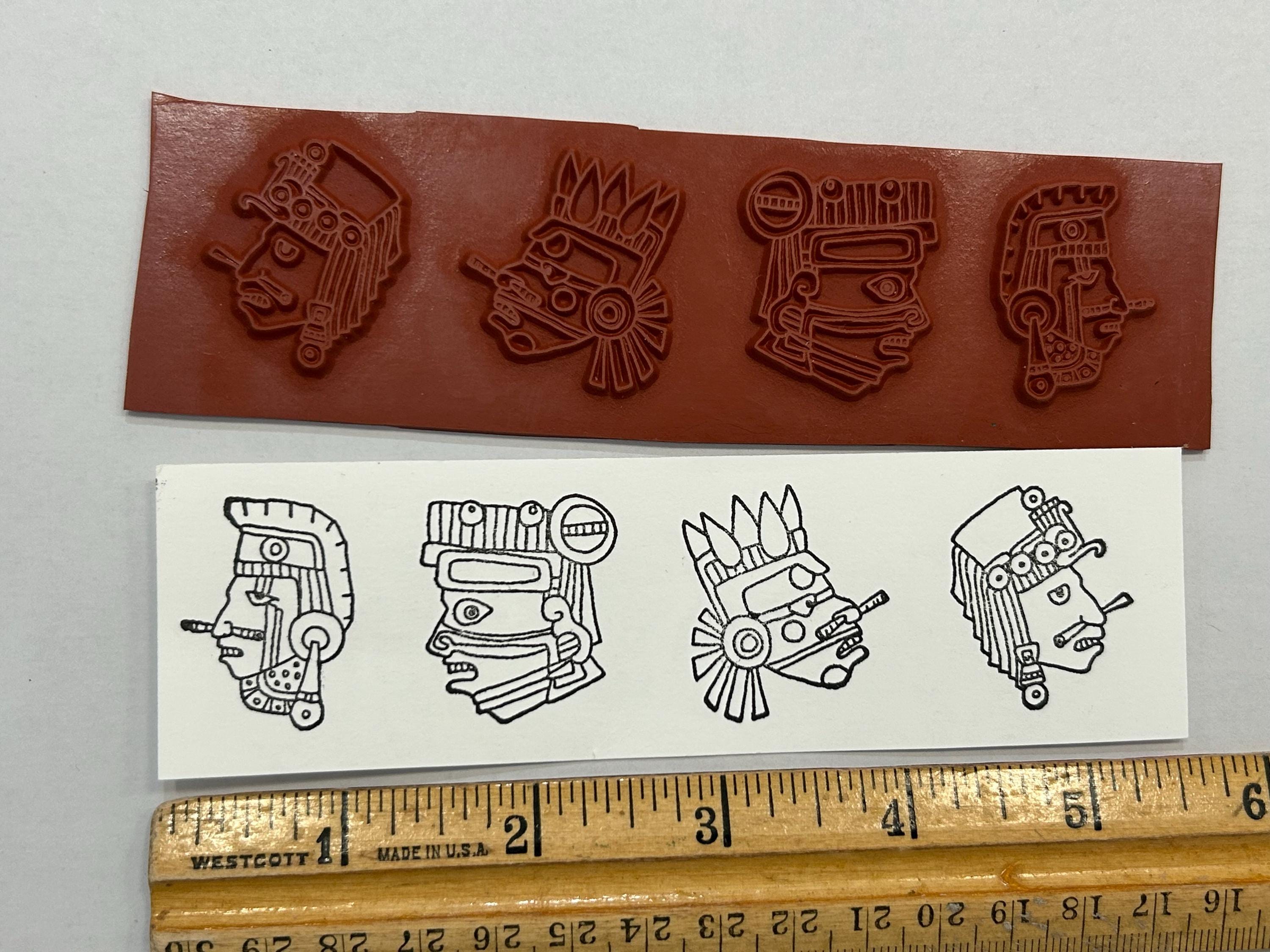 Aztec Inspired Illustration Rubber Stamp - Unmounted - 7104 - Etsy