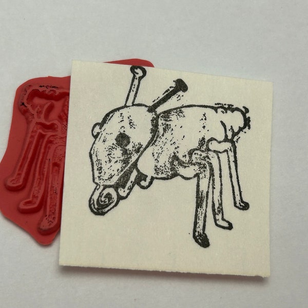rubber stamp - cootie bug stamp, insect stamp - unmounted stamp, used stamp - UML415