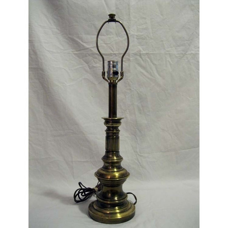 SALE vintage brass STIFFEL lamp heavyweight classic brass Etsy