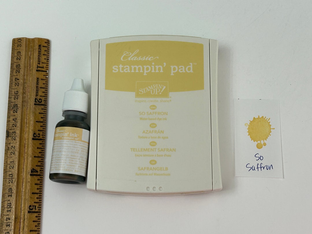 Stampin' up Classic Ink Pad With Refill Ink so Saffron - Etsy