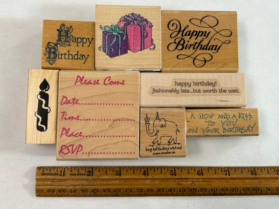 Elephant Message Wooden Stamp Elephant Message Wooden Stamp