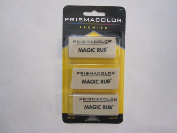 3 Prismacolor MAGIC RUB erasers - latex free vinyl erasers