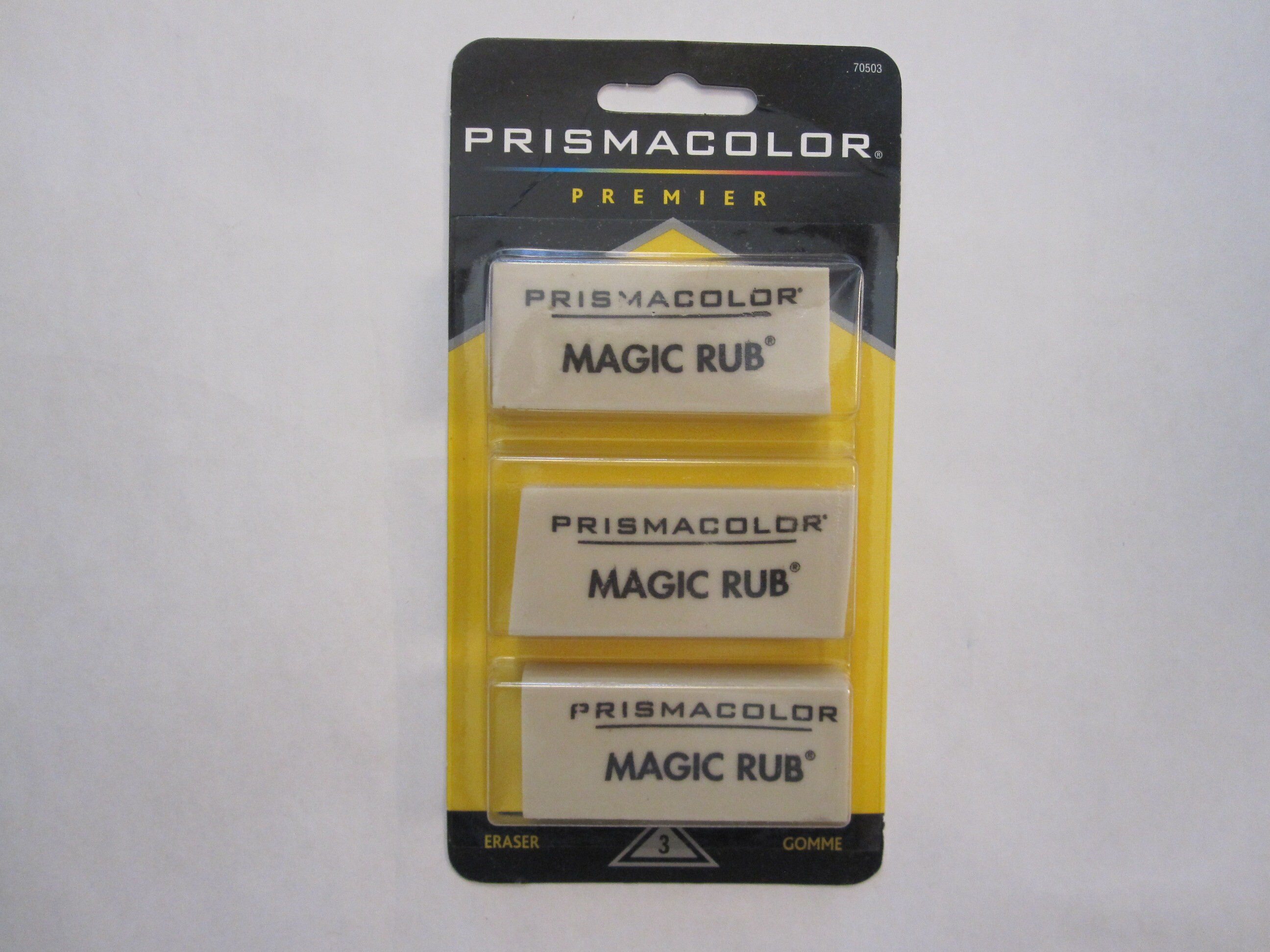 Lot of 2 Prismacolor Magic Rub Erasers Latex-free Vinyl 73201 NEW